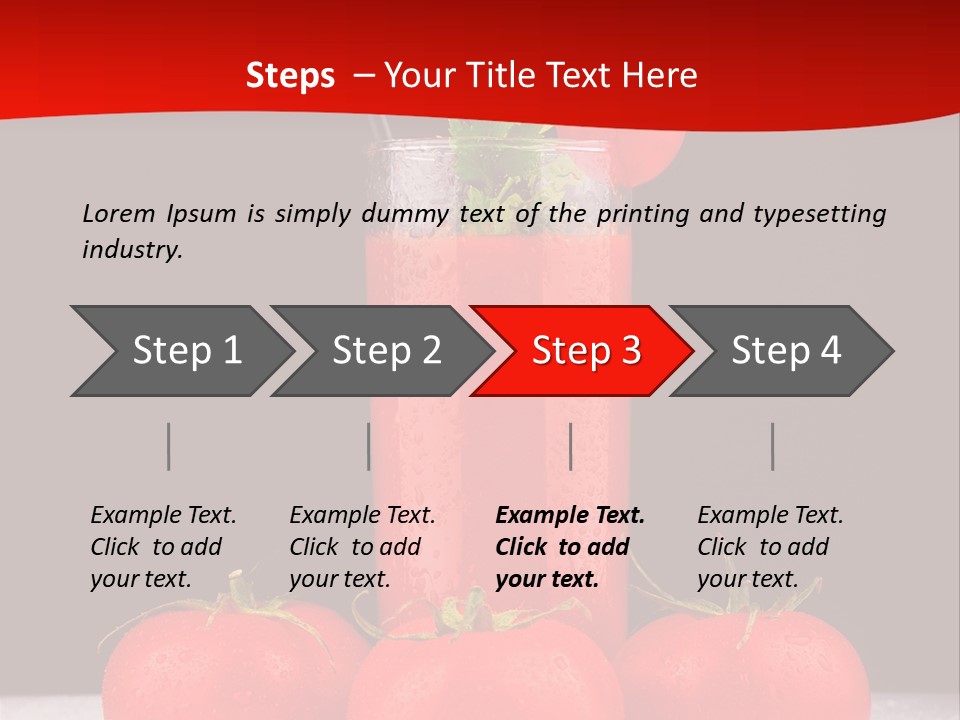 Classic Drink Vegetarian PowerPoint Template