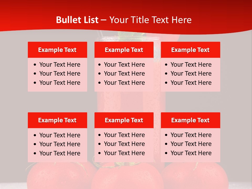 Classic Drink Vegetarian PowerPoint Template