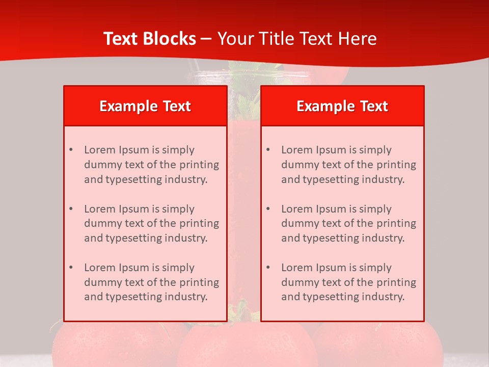 Classic Drink Vegetarian PowerPoint Template