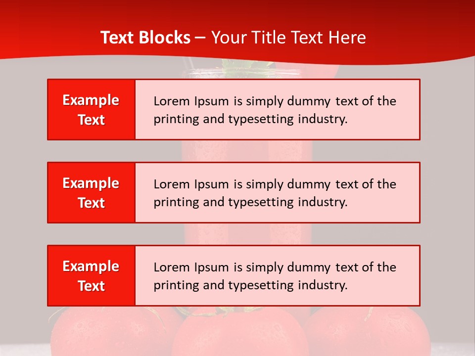 Classic Drink Vegetarian PowerPoint Template