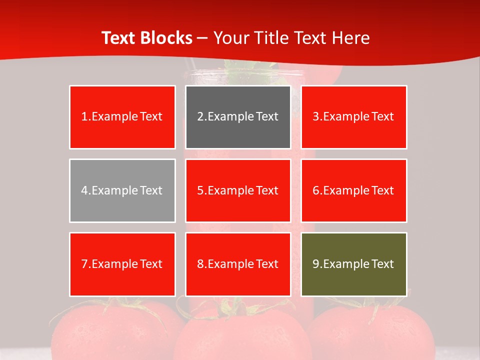 Classic Drink Vegetarian PowerPoint Template