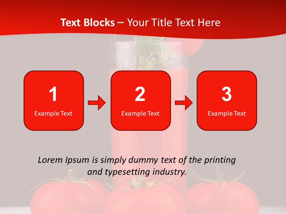 Classic Drink Vegetarian PowerPoint Template