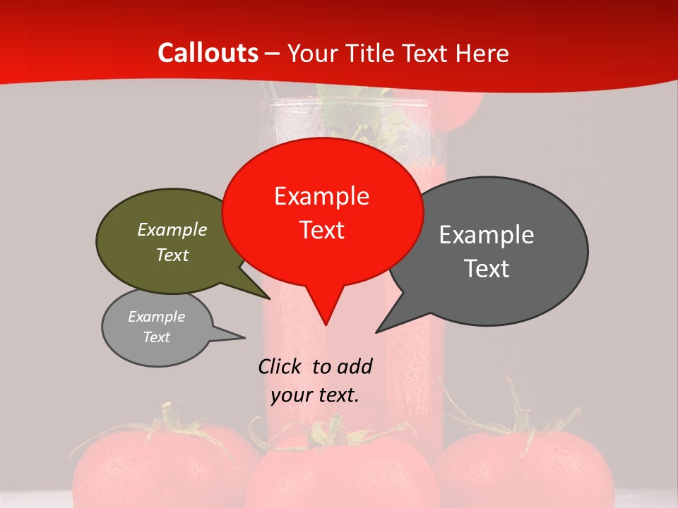 Classic Drink Vegetarian PowerPoint Template