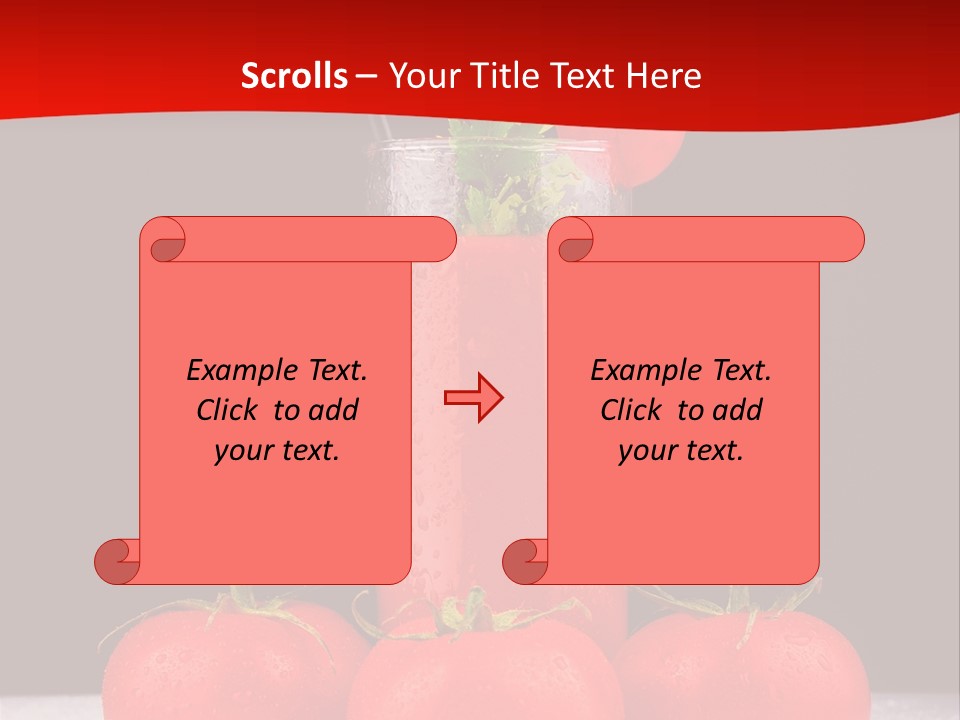 Classic Drink Vegetarian PowerPoint Template