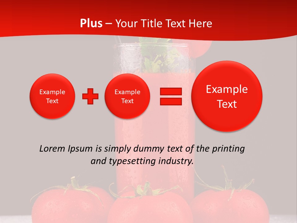 Classic Drink Vegetarian PowerPoint Template