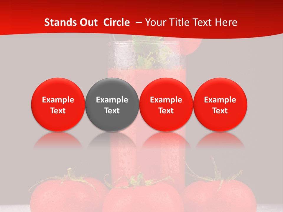 Classic Drink Vegetarian PowerPoint Template
