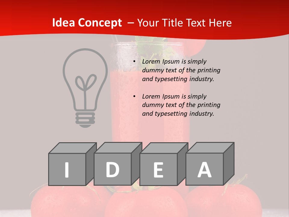 Classic Drink Vegetarian PowerPoint Template