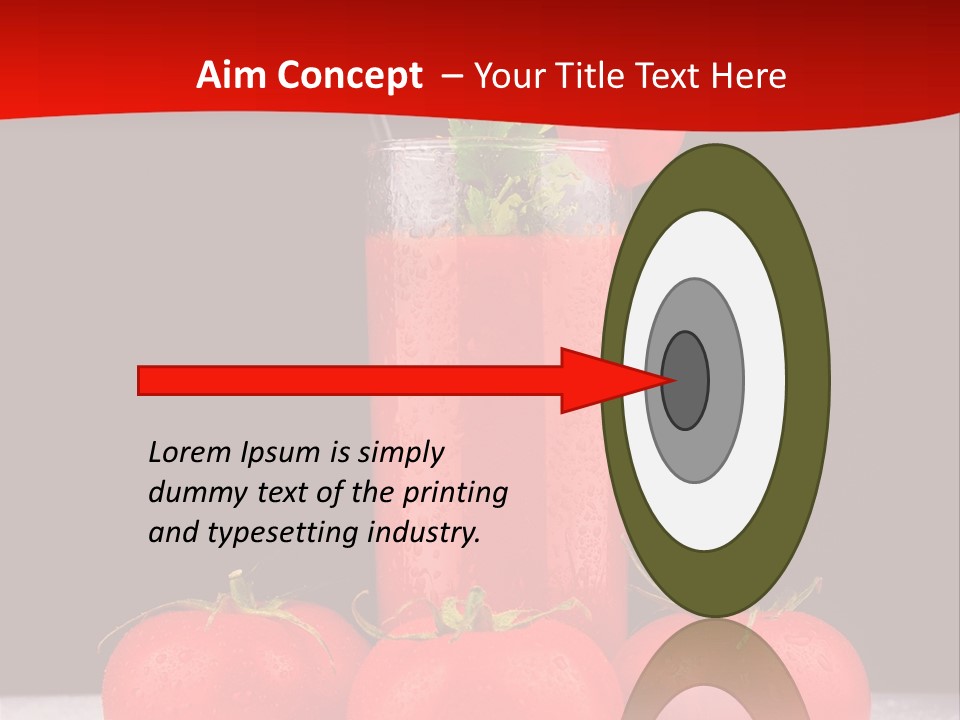 Classic Drink Vegetarian PowerPoint Template