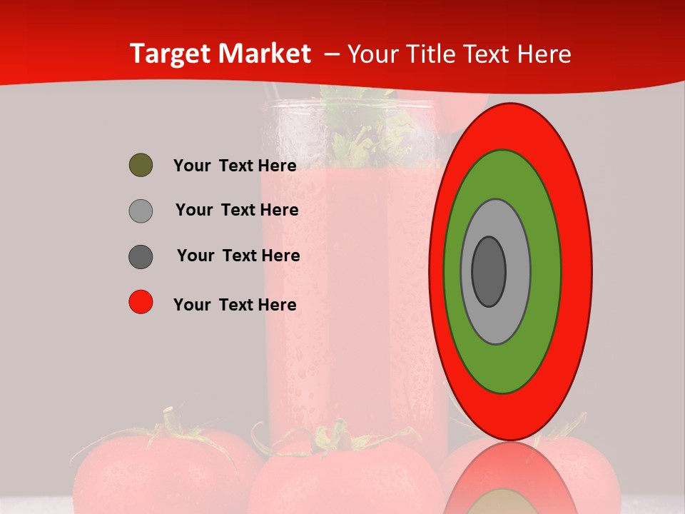 Classic Drink Vegetarian PowerPoint Template