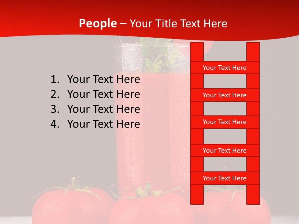 Classic Drink Vegetarian PowerPoint Template