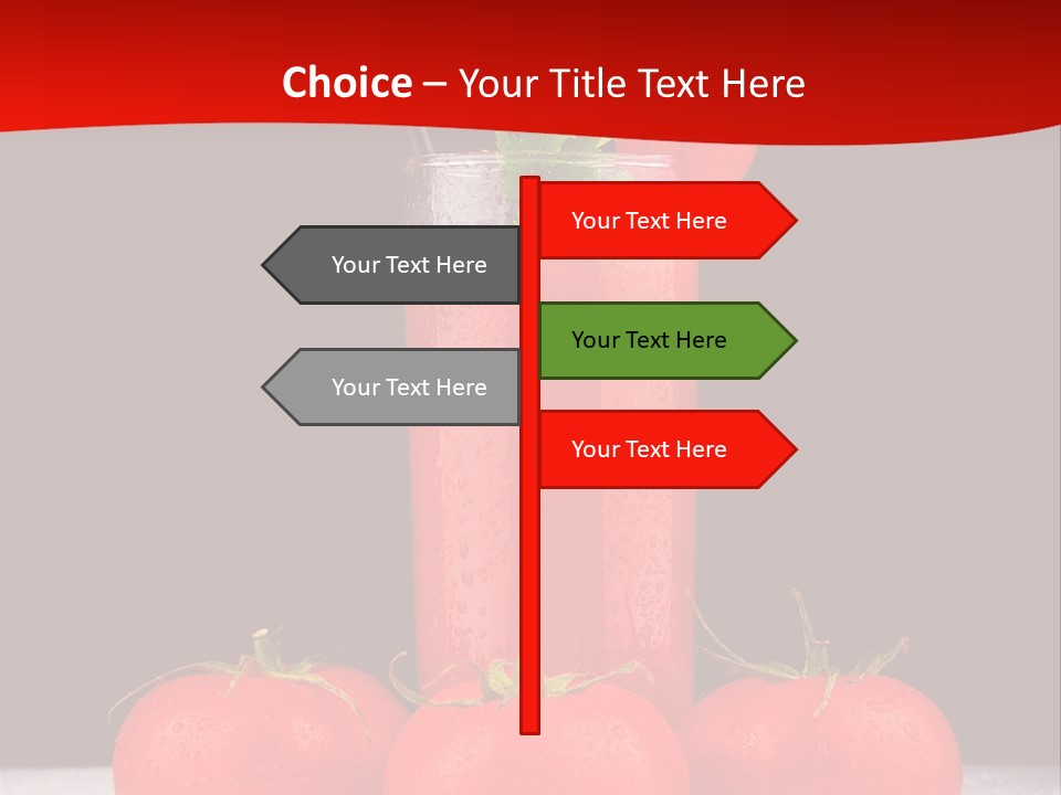 Classic Drink Vegetarian PowerPoint Template