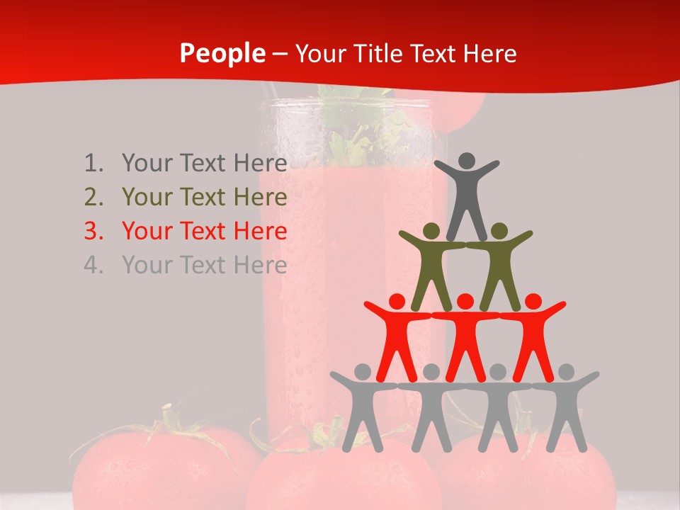 Classic Drink Vegetarian PowerPoint Template