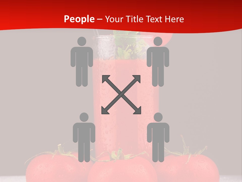 Classic Drink Vegetarian PowerPoint Template