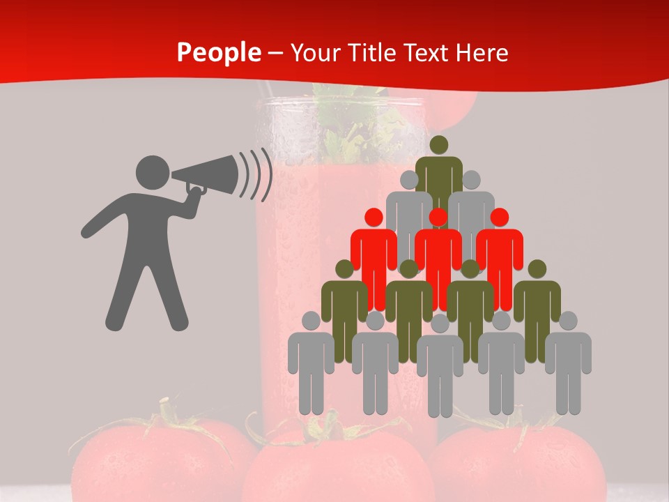 Classic Drink Vegetarian PowerPoint Template