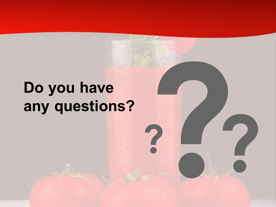 Classic Drink Vegetarian PowerPoint Template