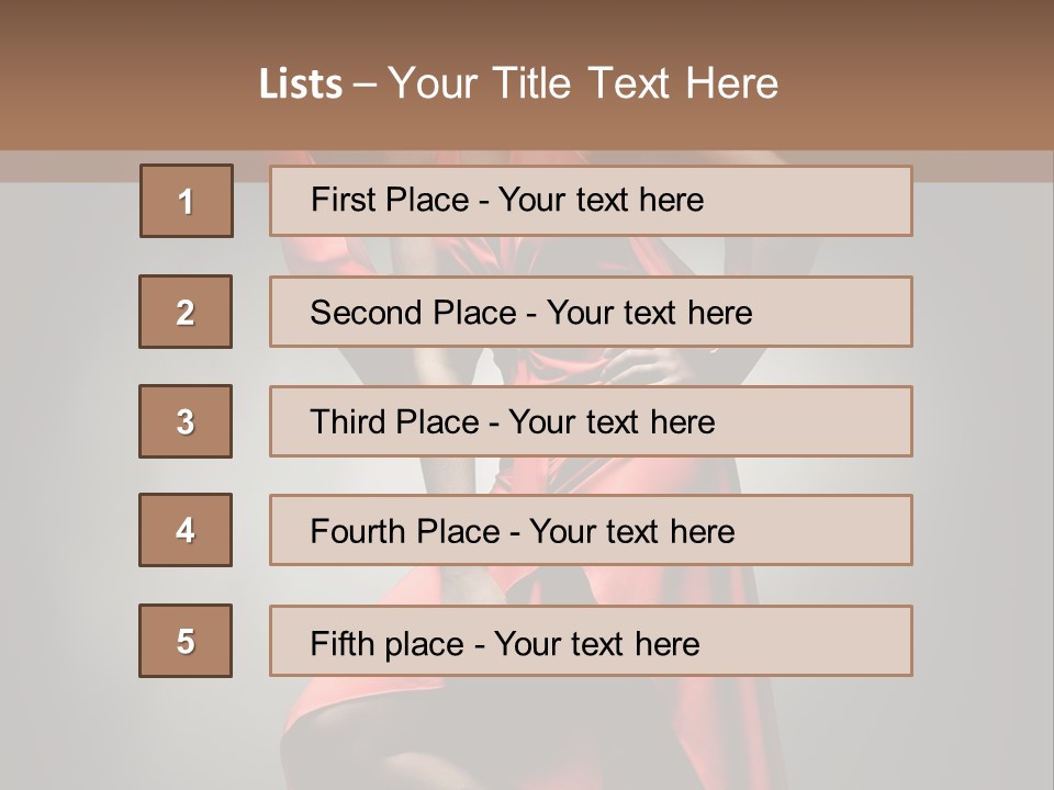 Person Lingerie Fantasy PowerPoint Template