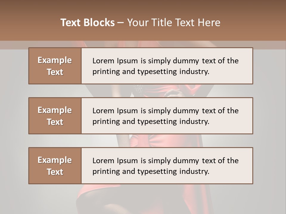Person Lingerie Fantasy PowerPoint Template