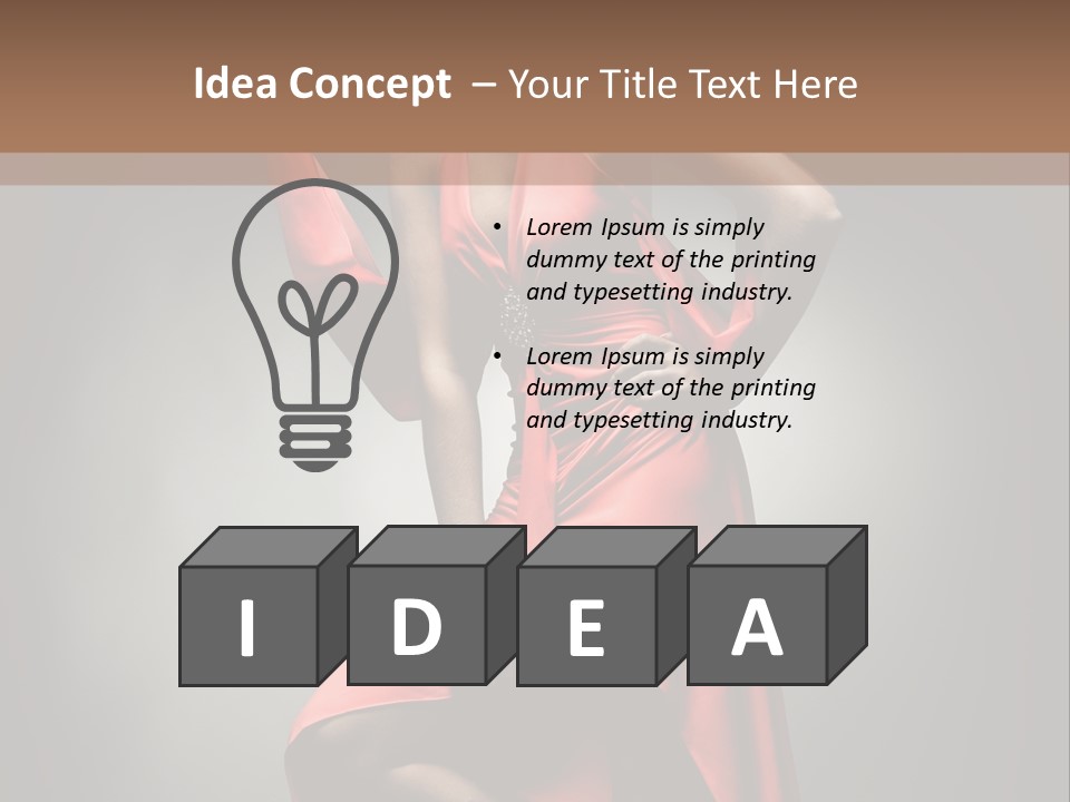 Person Lingerie Fantasy PowerPoint Template