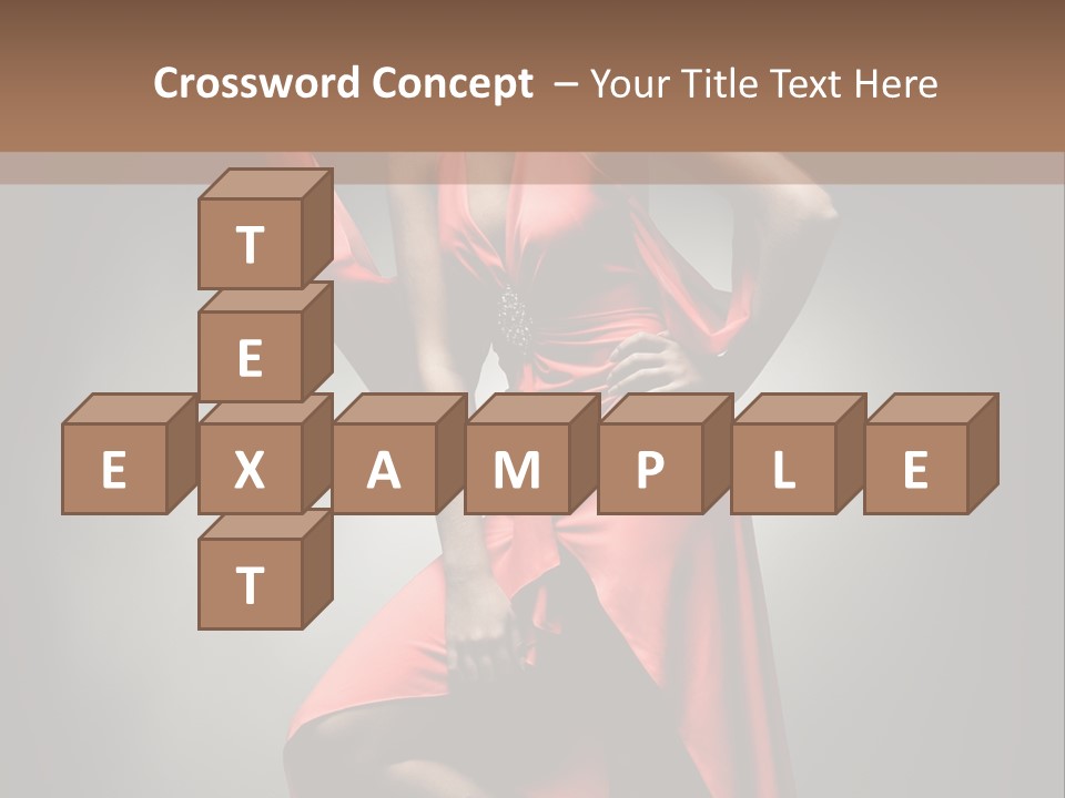 Person Lingerie Fantasy PowerPoint Template