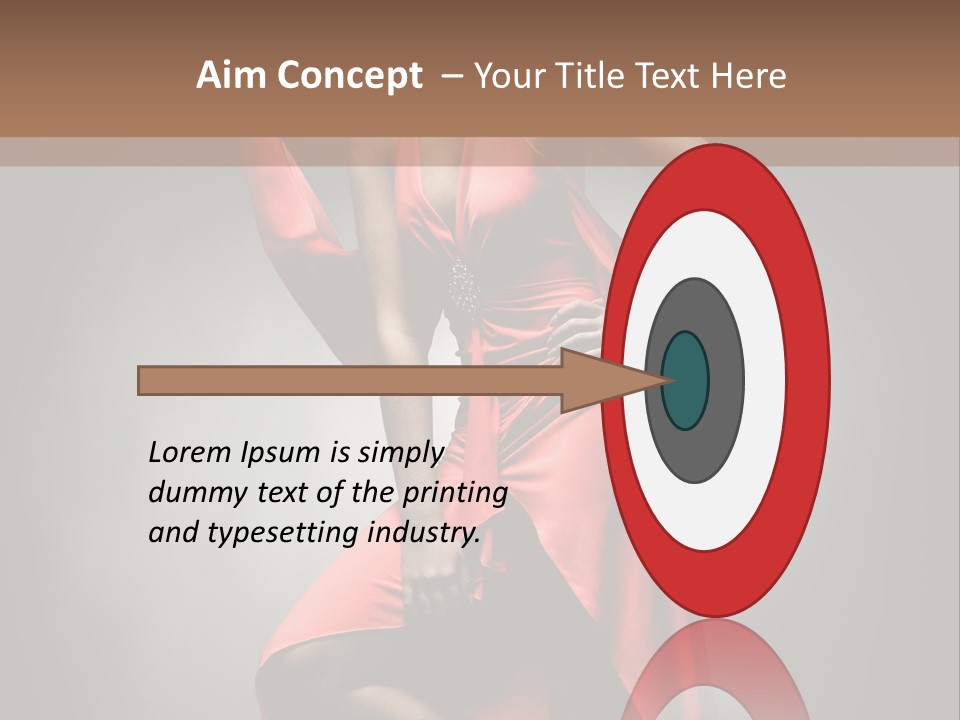 Person Lingerie Fantasy PowerPoint Template