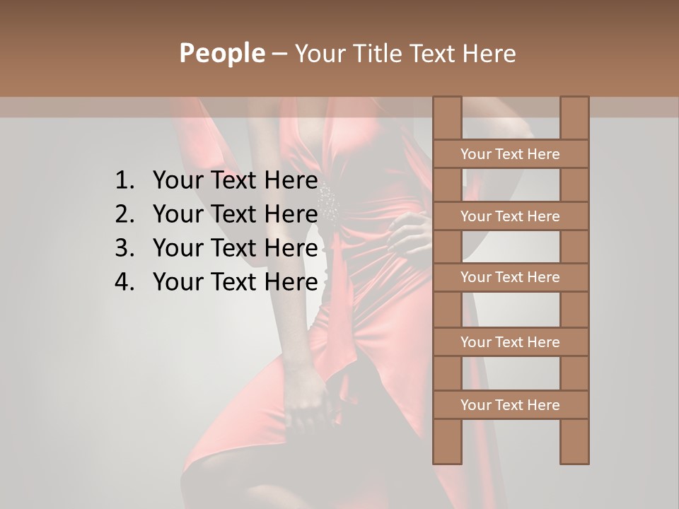 Person Lingerie Fantasy PowerPoint Template