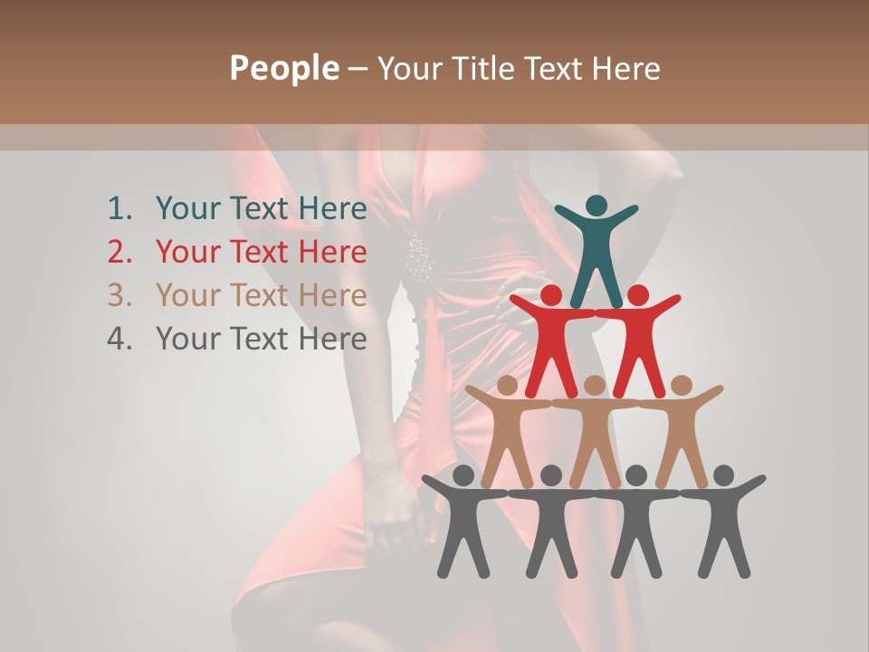 Person Lingerie Fantasy PowerPoint Template