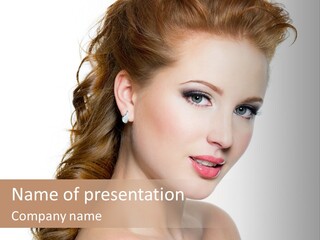 Sensual S Lip PowerPoint Template