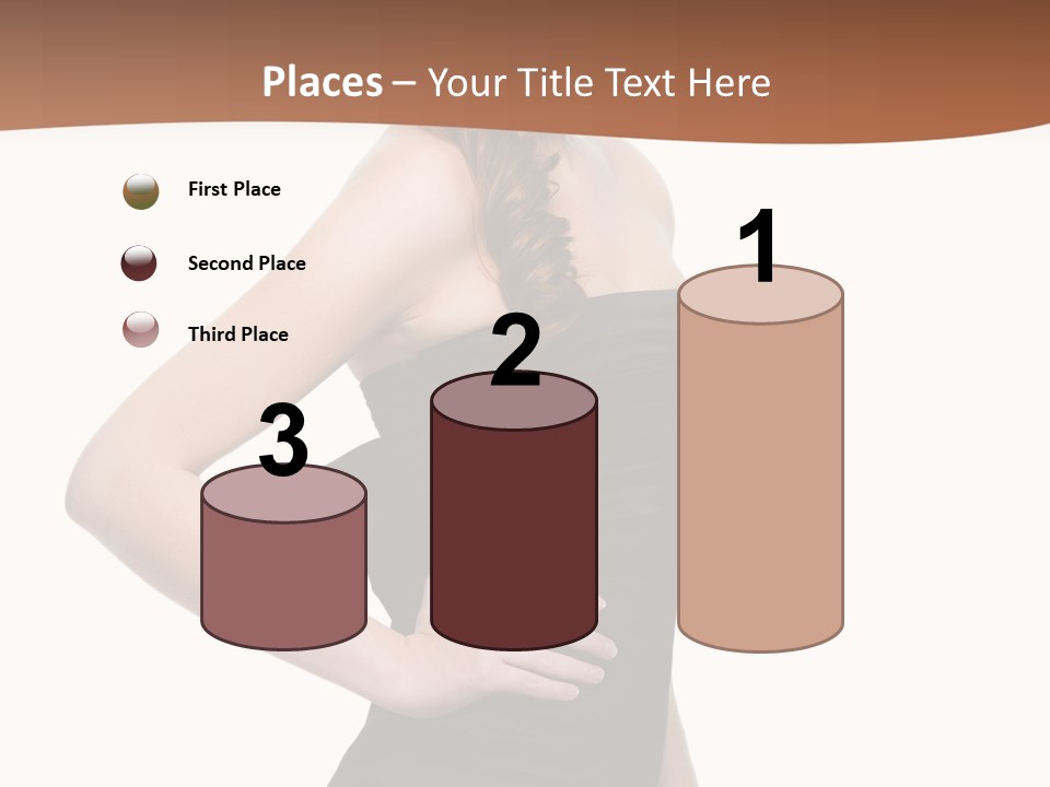 Dress Red Haired Full PowerPoint Template