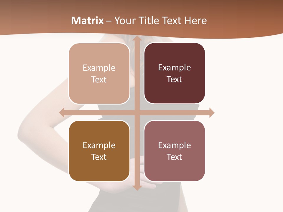 Dress Red Haired Full PowerPoint Template