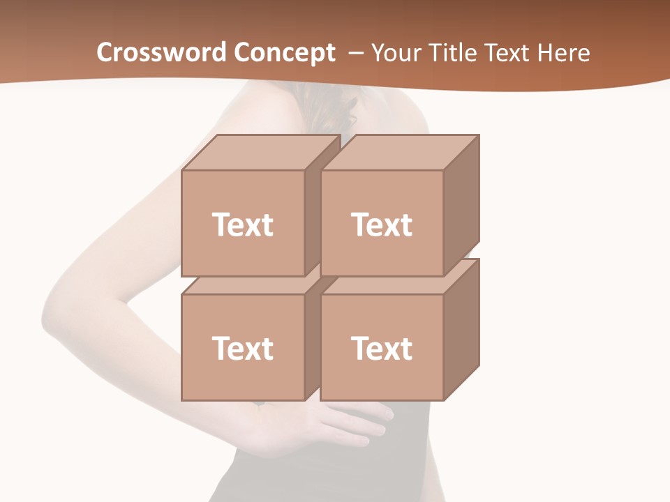 Dress Red Haired Full PowerPoint Template