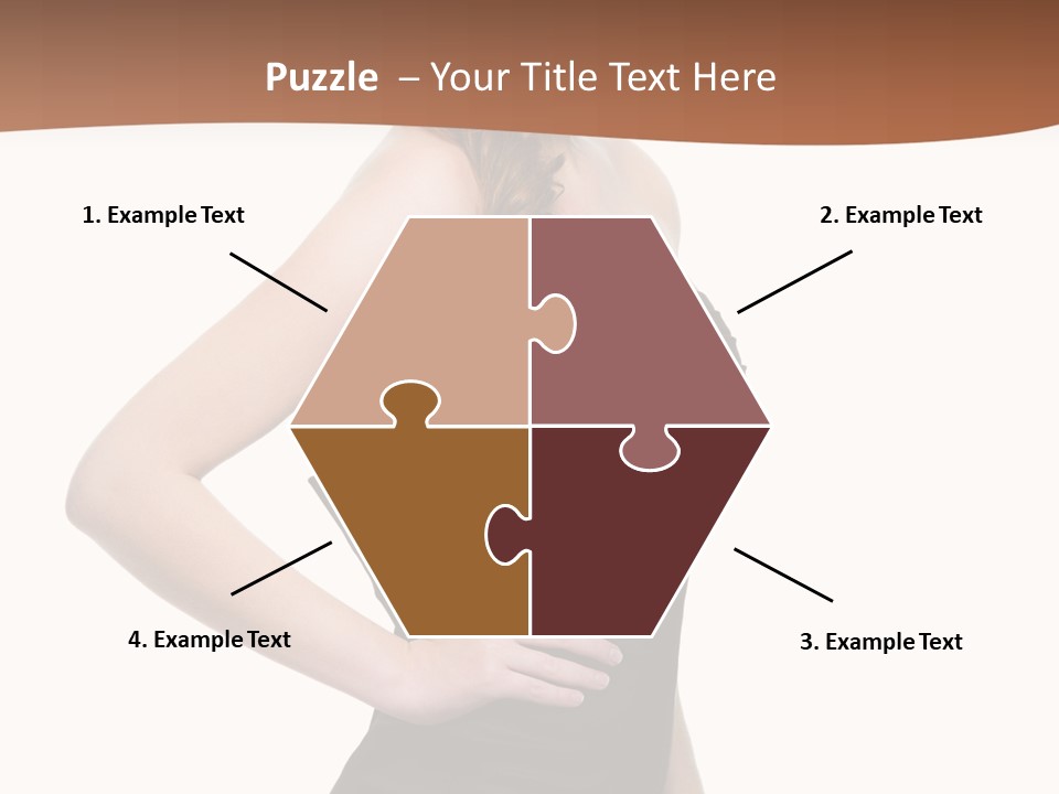 Dress Red Haired Full PowerPoint Template