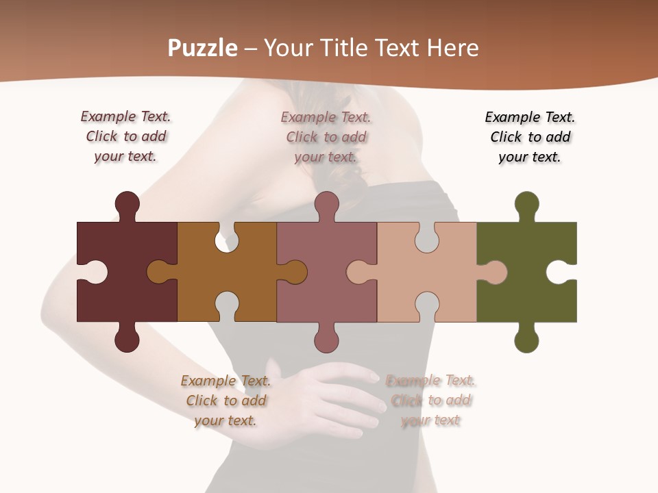 Dress Red Haired Full PowerPoint Template