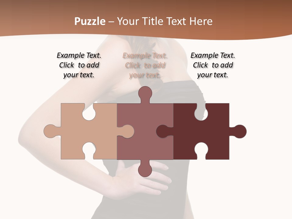 Dress Red Haired Full PowerPoint Template