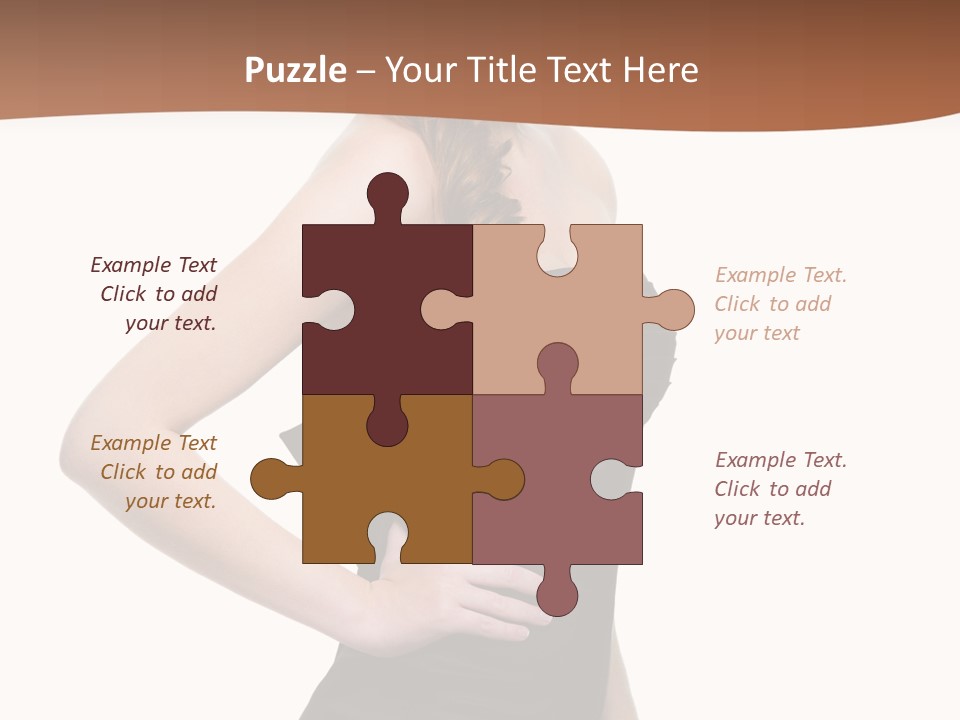 Dress Red Haired Full PowerPoint Template