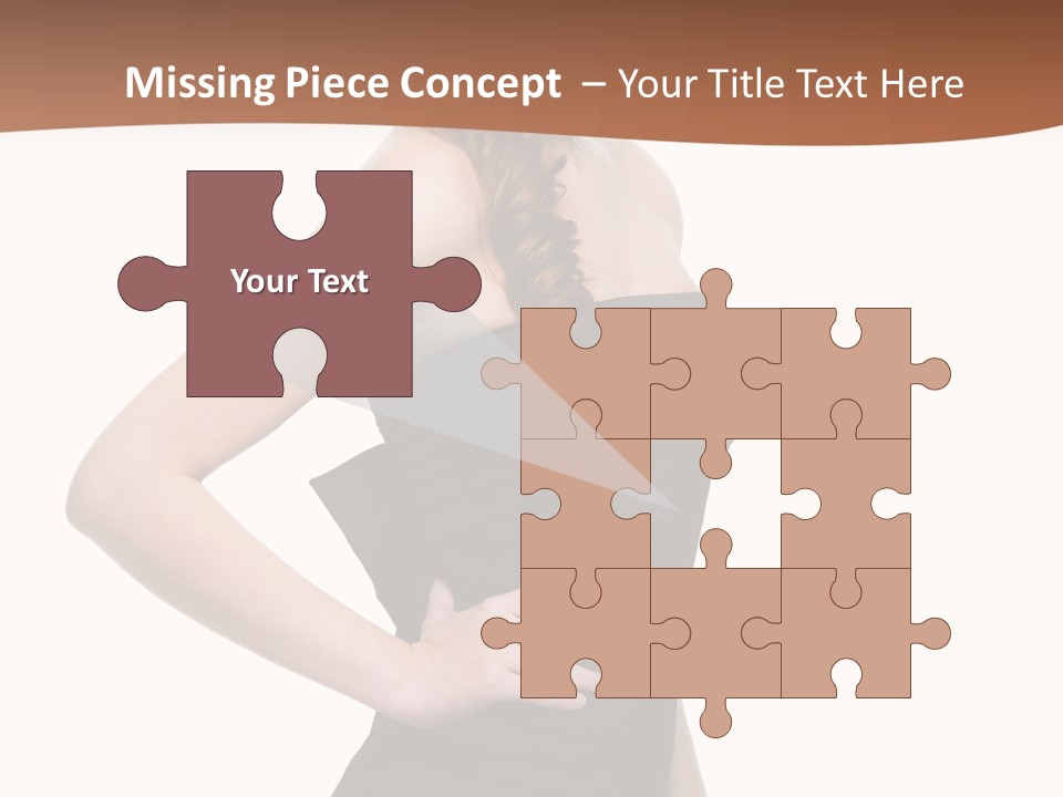 Dress Red Haired Full PowerPoint Template