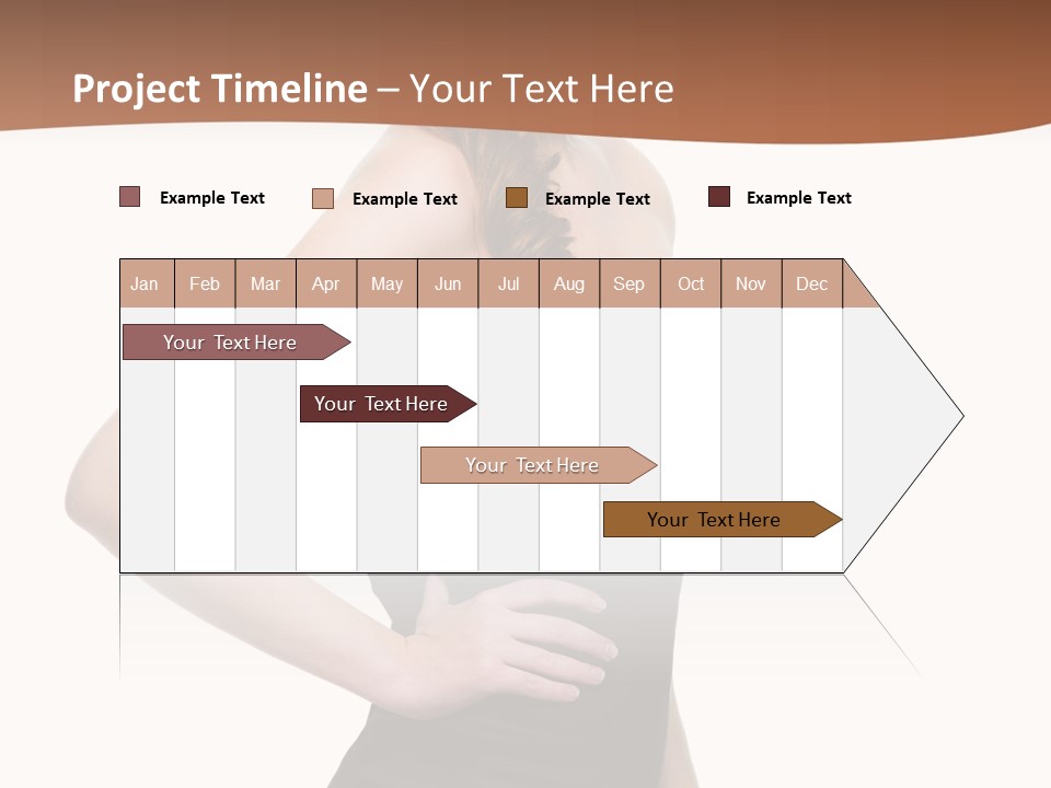 Dress Red Haired Full PowerPoint Template