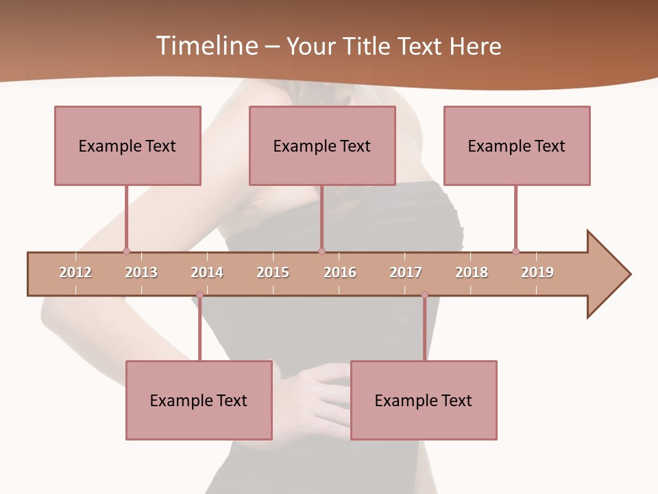 Dress Red Haired Full PowerPoint Template