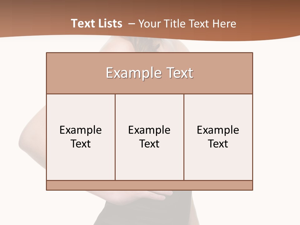 Dress Red Haired Full PowerPoint Template