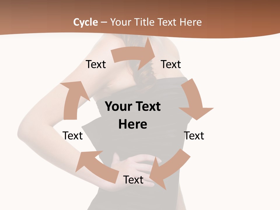 Dress Red Haired Full PowerPoint Template