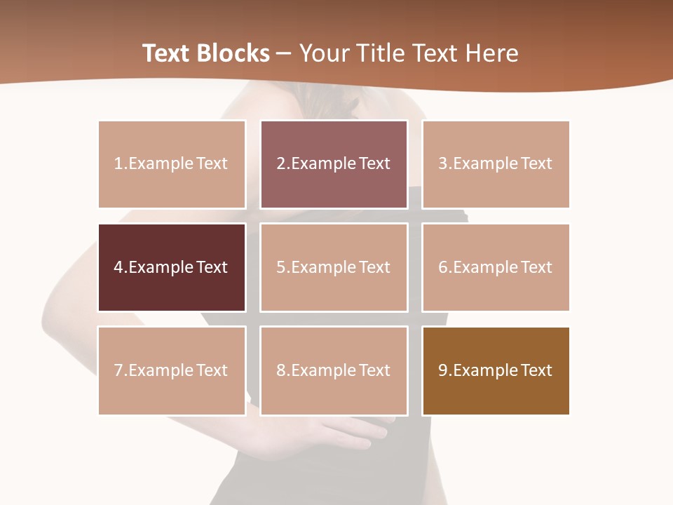 Dress Red Haired Full PowerPoint Template