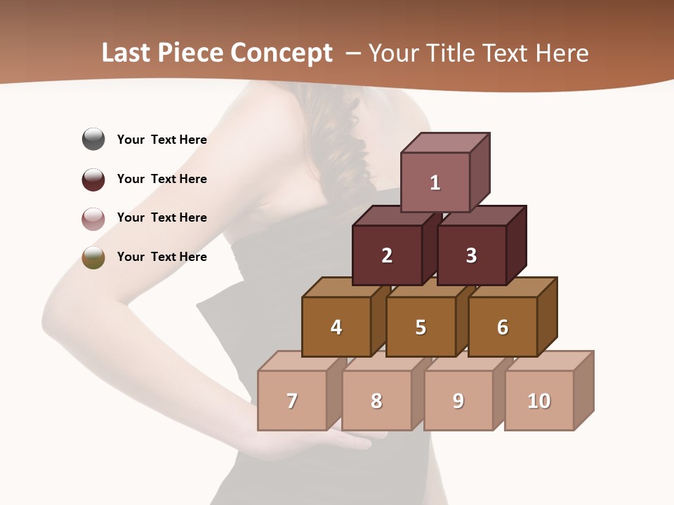 Dress Red Haired Full PowerPoint Template