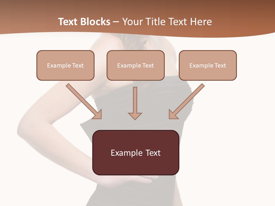 Dress Red Haired Full PowerPoint Template