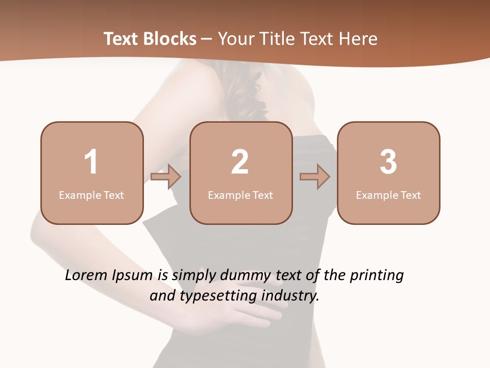 Dress Red Haired Full PowerPoint Template