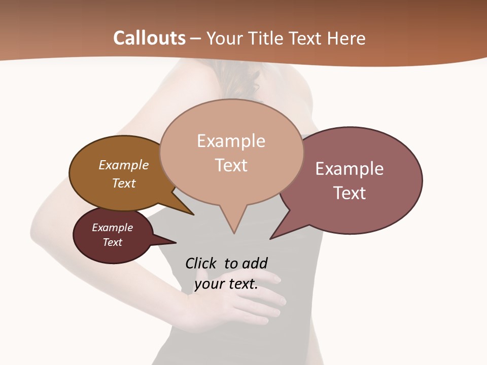 Dress Red Haired Full PowerPoint Template