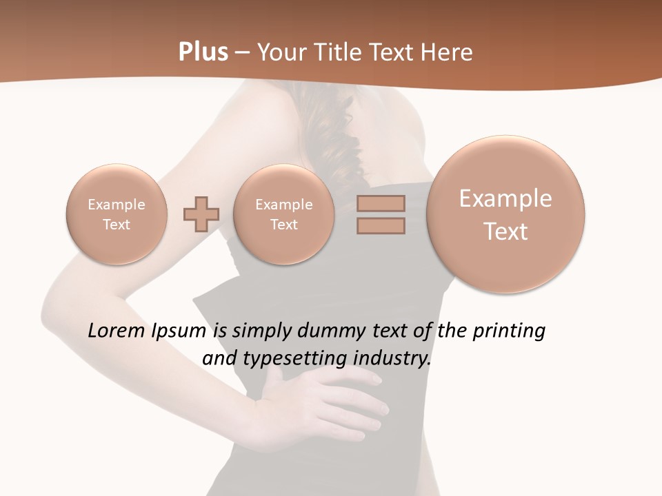 Dress Red Haired Full PowerPoint Template