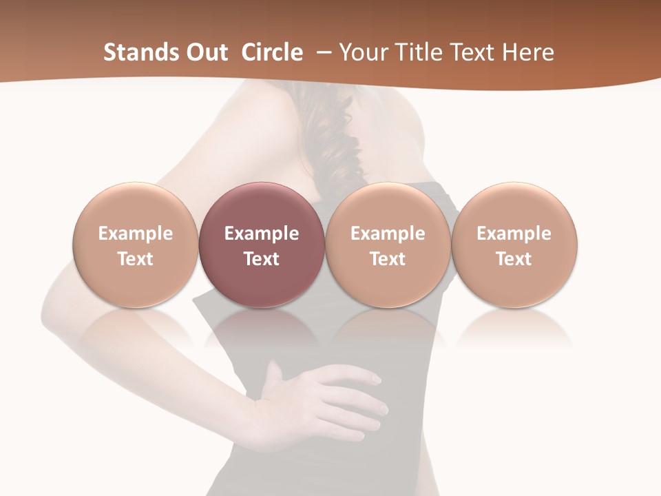 Dress Red Haired Full PowerPoint Template