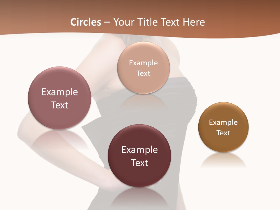 Dress Red Haired Full PowerPoint Template