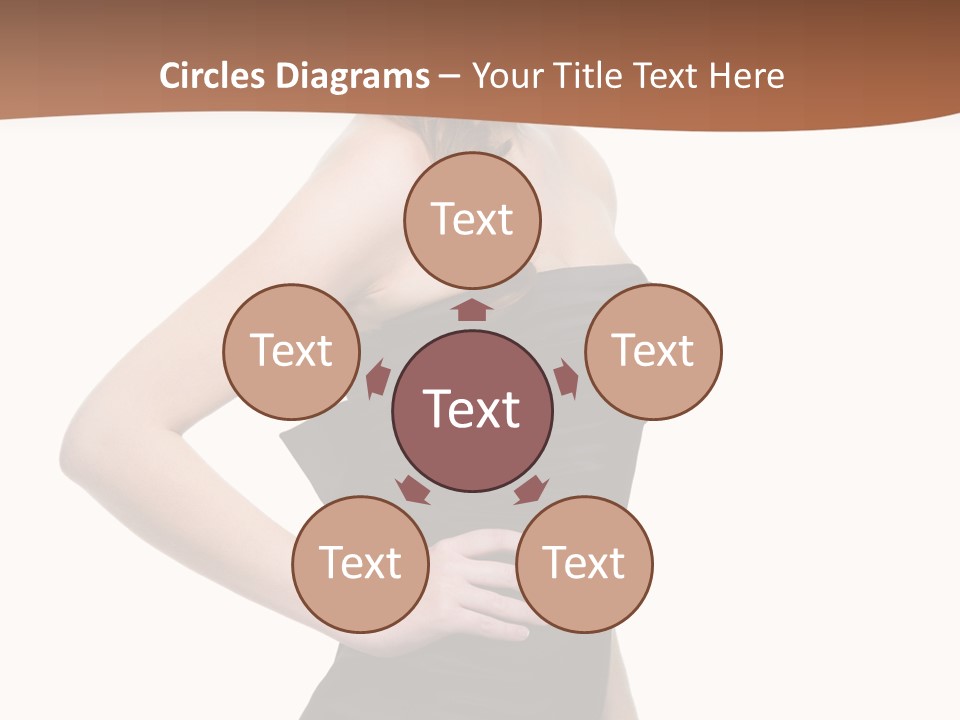 Dress Red Haired Full PowerPoint Template