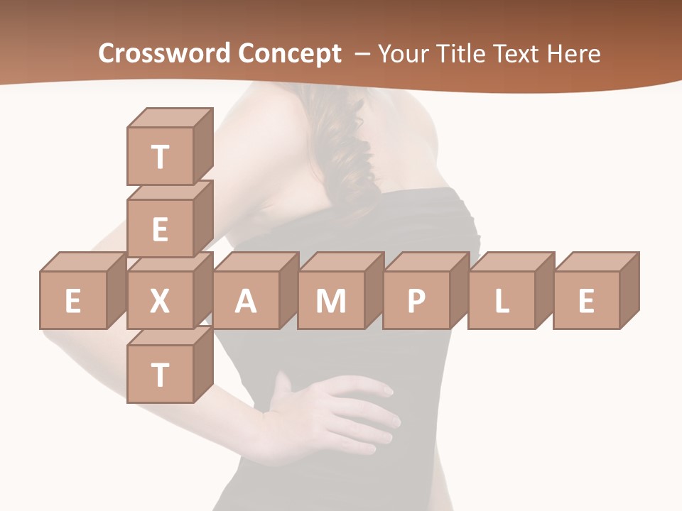 Dress Red Haired Full PowerPoint Template