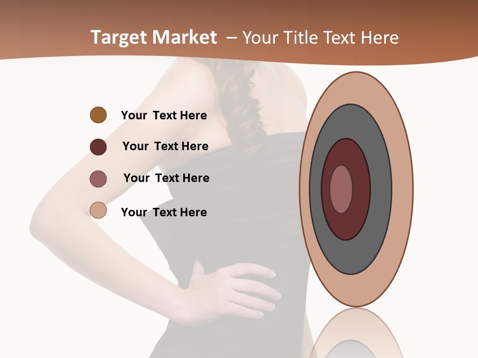 Dress Red Haired Full PowerPoint Template